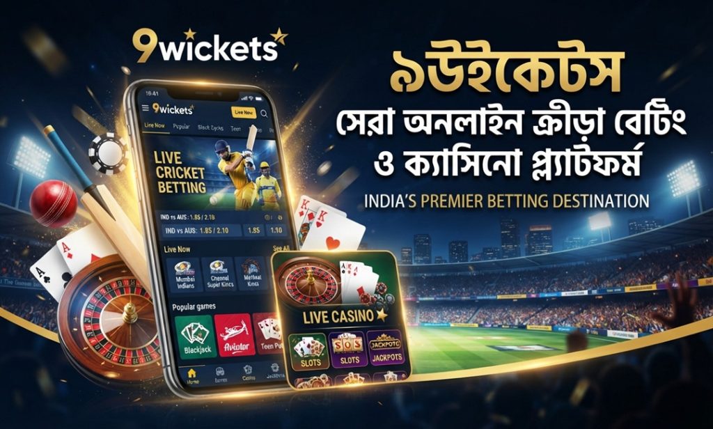 9wickets সেরা অনলাইন ক্রীড়া বেটিং ও ক্যাসিনো প্ল্যাটফর্ম