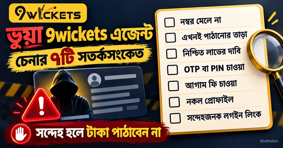 ভুয়া 9wickets এজেন্ট